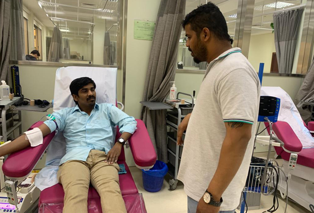 blood donation...